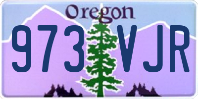 OR license plate 973VJR