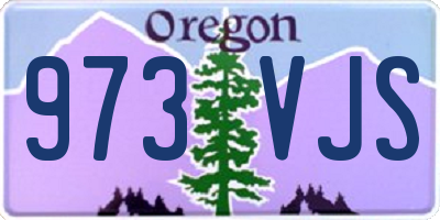 OR license plate 973VJS