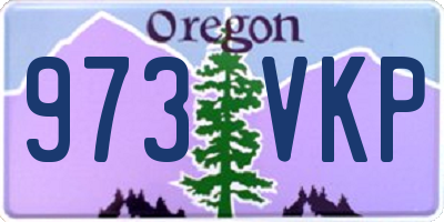 OR license plate 973VKP