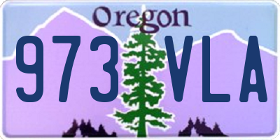 OR license plate 973VLA
