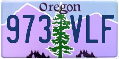 OR license plate 973VLF