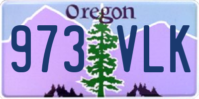 OR license plate 973VLK