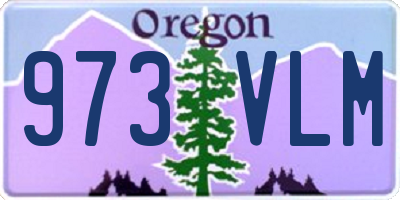 OR license plate 973VLM