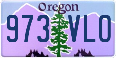 OR license plate 973VLO