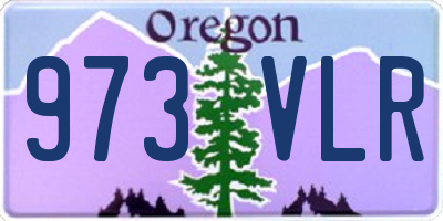 OR license plate 973VLR