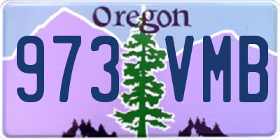 OR license plate 973VMB