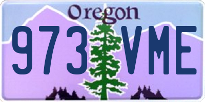OR license plate 973VME