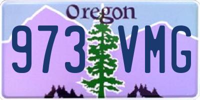 OR license plate 973VMG