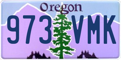 OR license plate 973VMK