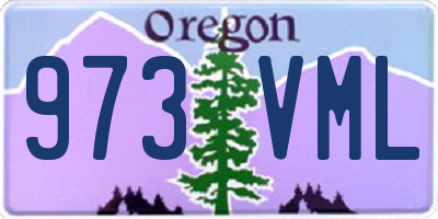 OR license plate 973VML