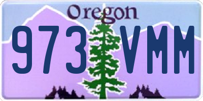 OR license plate 973VMM