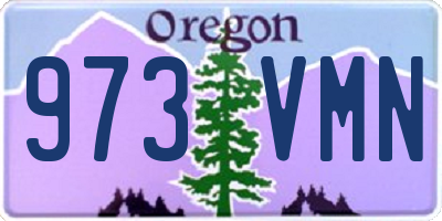 OR license plate 973VMN