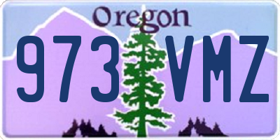 OR license plate 973VMZ