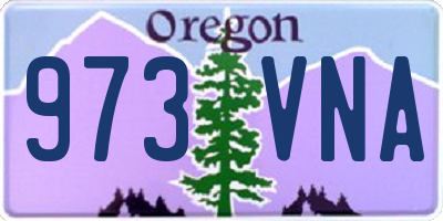 OR license plate 973VNA