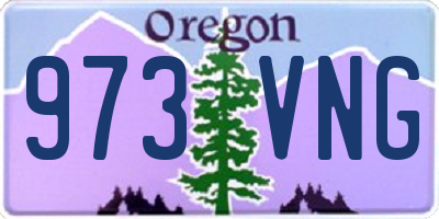 OR license plate 973VNG