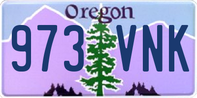 OR license plate 973VNK