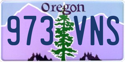 OR license plate 973VNS