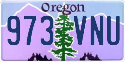 OR license plate 973VNU
