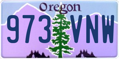 OR license plate 973VNW
