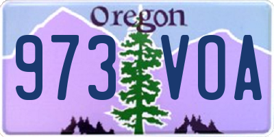 OR license plate 973VOA
