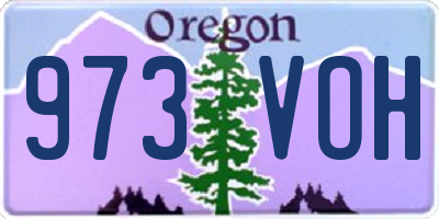 OR license plate 973VOH