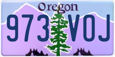 OR license plate 973VOJ