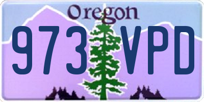 OR license plate 973VPD
