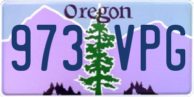 OR license plate 973VPG