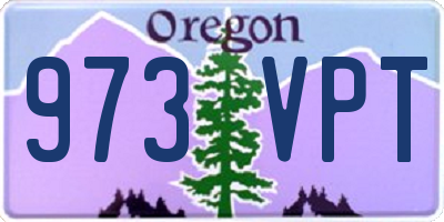 OR license plate 973VPT