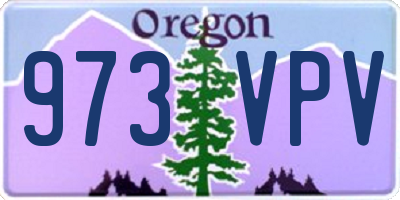 OR license plate 973VPV