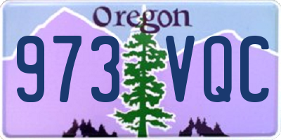 OR license plate 973VQC
