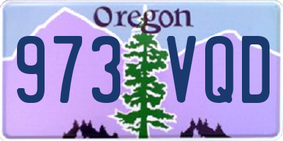 OR license plate 973VQD