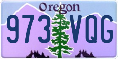 OR license plate 973VQG