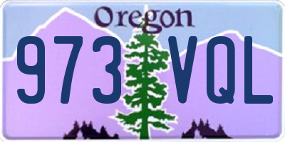 OR license plate 973VQL