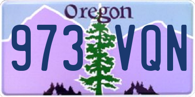 OR license plate 973VQN