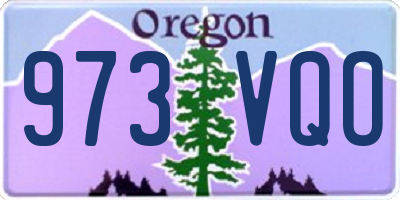 OR license plate 973VQO