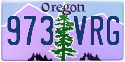 OR license plate 973VRG