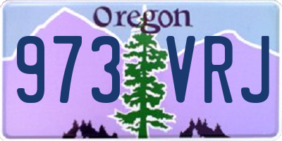 OR license plate 973VRJ