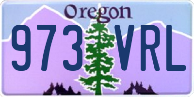 OR license plate 973VRL