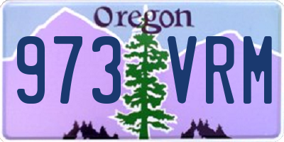 OR license plate 973VRM