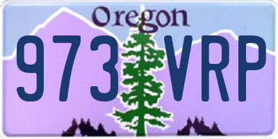 OR license plate 973VRP
