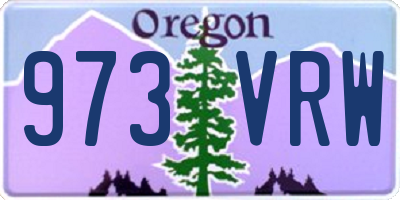 OR license plate 973VRW