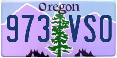 OR license plate 973VSO