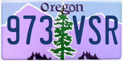 OR license plate 973VSR