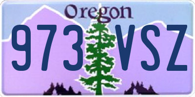 OR license plate 973VSZ