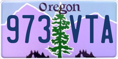 OR license plate 973VTA