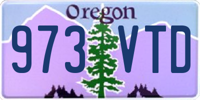 OR license plate 973VTD