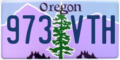 OR license plate 973VTH