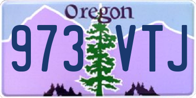 OR license plate 973VTJ