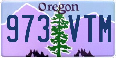 OR license plate 973VTM